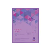 Optima A4 file folder with 10 files "FLEX", purple (O32121-12)