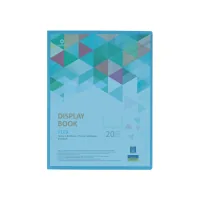 Optima A4 file folder with 20 files "FLEX", blue (O32122-11)
