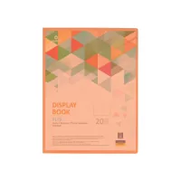 Optima A4 file folder with 20 files "FLEX", orange (O32122-06)