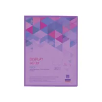 Optima A4 file folder with 30 files "FLEX", purple (O32123-12)