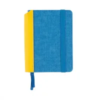 Weekly Leo planner dated 2025 Ukraine A6 blue-yellow 352 pages (252555)