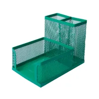 Desk set Buromax Organizer metal 104x153x98 mm Green (BM.6242-04)