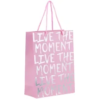 Axent paper gift bag Live the moment 18x24 cm (8501-29-A)