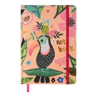 Notebook ZiBi Animals A5 in a cell, hard cover on an elastic band, 96 sheets, peach (ZB.115104)