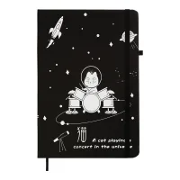 Notebook ZiBi Cosmo A5 in a cell, hard cover on an elastic band, 80 sheets (ZB.115105)