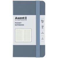 Notebook Axent Partner 95x140 mm, 96 sheets, cell, gray (8301-62-A)