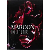 Notebook Axent Maroon fleur A5, 96 sheets, cell, hard cover (8459-1-A)