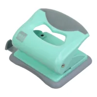 Buromax plastic PASTEL hole punch, up to 20 sheets, 125 x 95 x 65 mm, mint (BM.4020-38)