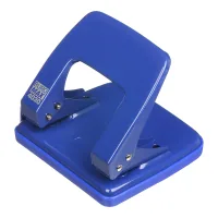 Buromax metal hole punch, up to 25 sheets, 122 x 108 x 54 mm, blue (BM.4030-02)