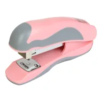 Stapler Buromax plastic PASTEL, 20 sheets, (staples #24, 26), 111 x 62 x 32 mm, pink (BM.4215-10)