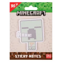 Yes Sticky Note Paper Shaped Minecraft Creeper 40 Sheets (170398)