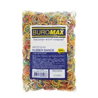 Rubber bands for money Buromax 1000 g, assorted, 25 mm (BM.5519-04)