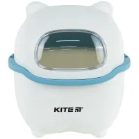 Кошик для паперів Kite Настільний контейнер для сміття, біло-блакитний (K24-009-6)