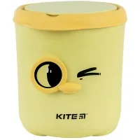 Кошик для паперів Kite Настільний контейнер для сміття, жовтий (K24-011-2)