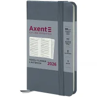 Weekly Axent dated 2026 Pocket Strong 90x150, gray (8508-26-62-A)