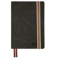Тижневик Leo planner А5 датований 2026 "Trend", м‘який, чорний, 368 сторінок (252693)