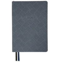 Тижневик Leo planner А5 датований 2026 "Urban", м‘який, сірий, 368 сторінок (252692)