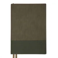 Тижневик Leo planner А5 датований 2026 "Velvet", м‘який, темно-зелений, 368 сторінок (252637)