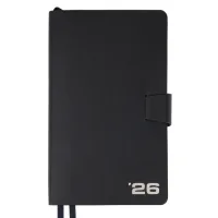 Тижневик Leo planner датований 2026 "Alpha", м‘який, темно-синій, 352 сторінки (252629)