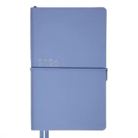 Тижневик Leo planner датований 2026 "Glory", м‘який, блакитний, 352 сторінки (252631)