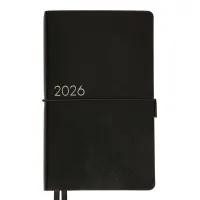Weekly Leo planner dated 2026 "Glory", soft, black, 352 pages (252632)
