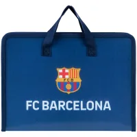 Папка - портфель Kite на блискавці A4 FC Barcelona, 1 відділення (BC25-202)