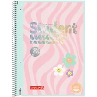 Notebook Brunnen College block A4 Premium Happy Hippie, cell 80 sheets (10-679 28 422)