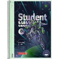 Notebook Brunnen College block A4 Premium Robot Heroes, cell 80 sheets (10-679 28 421)