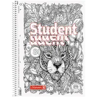 Notebook Brunnen College pad A4 Premium Zenart Lion, dot 80 sheets (10-679 29 02)