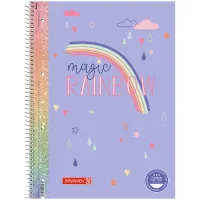 Notebook Brunnen College pad A4 Premium Rainbow, line 80 sheets (10-679 27 222)