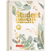 Notebook Brunnen College block A4 Premium Bloom, line 80 sheets (10-679 27 23)