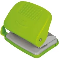 Economix plastic hole punch with a ruler, up to 20 sheets light green (E40134-13)
