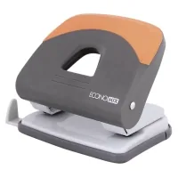 Economix plastic hole punch, rubber insert with ruler, up to 30 sheets (E40129)