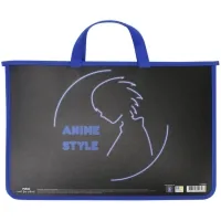 Folder - briefcase Maxi A4 plastic with zipper (MX30053)