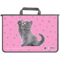 Folder - briefcase Maxi A4 plastic with zipper (MX30059)