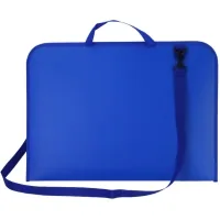 Folder - briefcase Maxi A3 plastic with zipper, blue (MX30005)