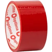 Скотч Optima 48 мм х 30 м, червоний (O45304-03)