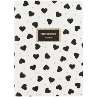 Notebook Axent A6 Black&White, 60 sheets cell (8711-7-A)