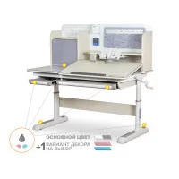 Desk Mealux Winnipeg Multicolor Gray (BD-630 MG + G Multicolor)