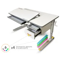 Парта Mealux Sherwood XL Multicolor (BD-860 W/MC з ящиком)
