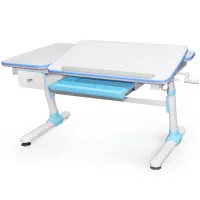 Парта Evo-kids Darwin Blue + ящик (Evo-502 B+ Evo- E415 BL)