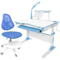 Парта з кріслом Evo-kids Evo-30 BL Blue + крісло Y-400 Blue (Evo-30 BL + Y-400 BL)