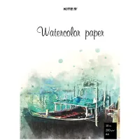Kite drawing paper for watercolor A4, 10 sheets, 200g/m2 (K23-267)