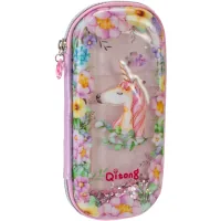 Cool For School pencil case aquarium 1 compartment with organizer pink (QT-5753-Pink)