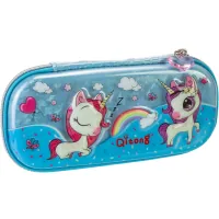 Cool For School pencil case aquarium 1 compartment with an organizer, blue (QT-5768-Blue)