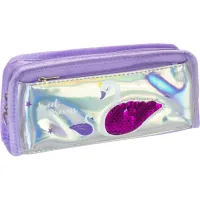 Cool For School holographic pencil case with Sweet Dreams purple sequins (CF86968)