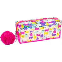 Cool For School pencil case holographic with pompom 1 compartment pink (CF87074)