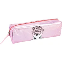 Cool For School pencil case holographic 1 compartment pink (CF87032)