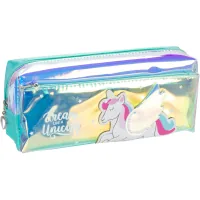 Cool For School pencil case holographic 2 compartments Dream like a Unicorn blue (CF86958)