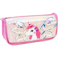 Cool For School pencil case with sequins 2 compartments pink (CF87064)